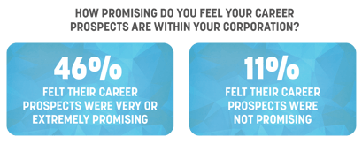 HOW PROMISING DO YOU FEEL YOUR CAREER  PROSPECTS ARE WITHIN YOUR CORPORATION